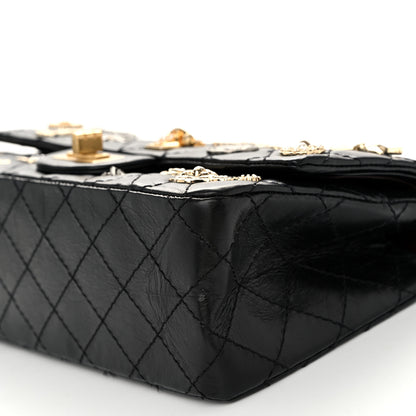 Chanel Aged Calfskin Lucky Charms 2.55 Reissue 225 Flap Black 10 of 11
