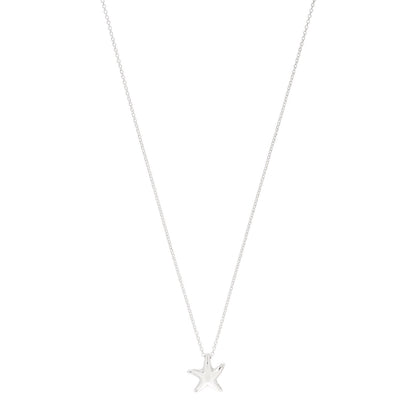 Tiffany Sterling Silver 12mm Elsa Peretti Starfish Pendant Necklace 1 of 6