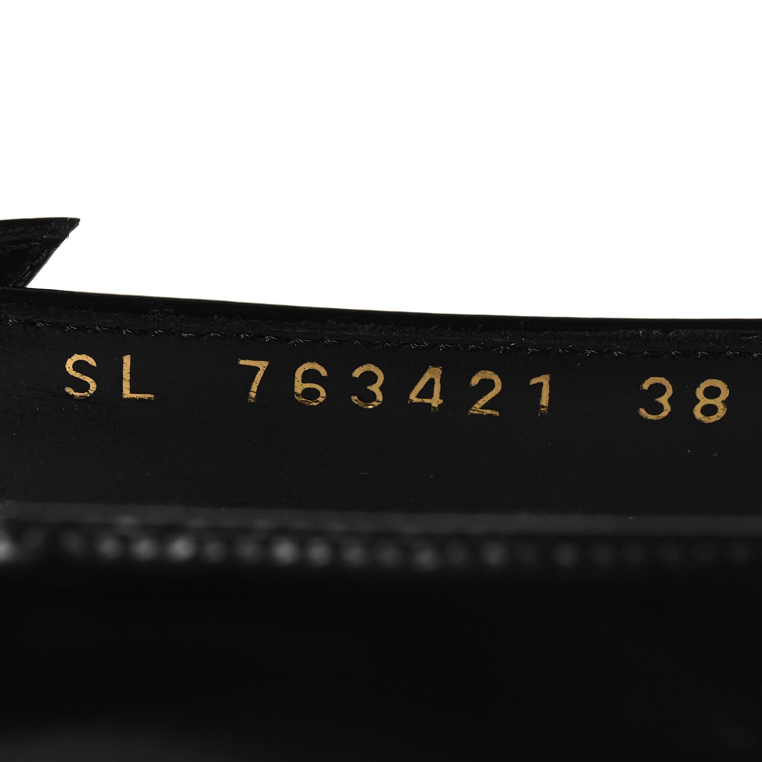Saint Laurent Glazed Calfskin Lee Slingback Pumps 38 Black 7 of 9