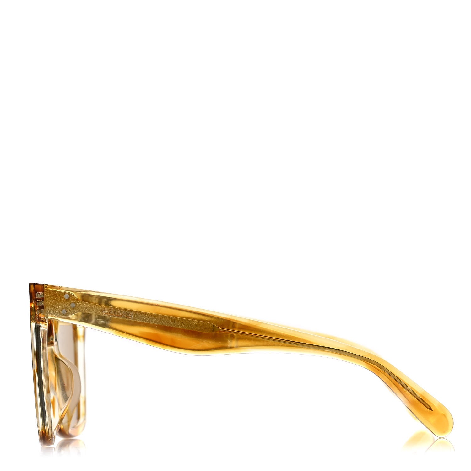 Celine Oversized Square Sunglasses CL40055F Yellow 3 of 6