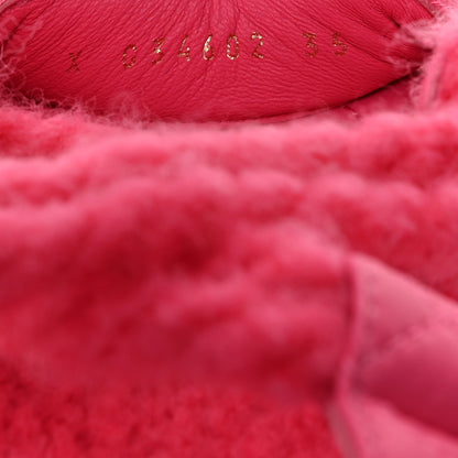 Chanel Cord Lambskin Quilted Logo Sandals 35 Pink 8 of 8