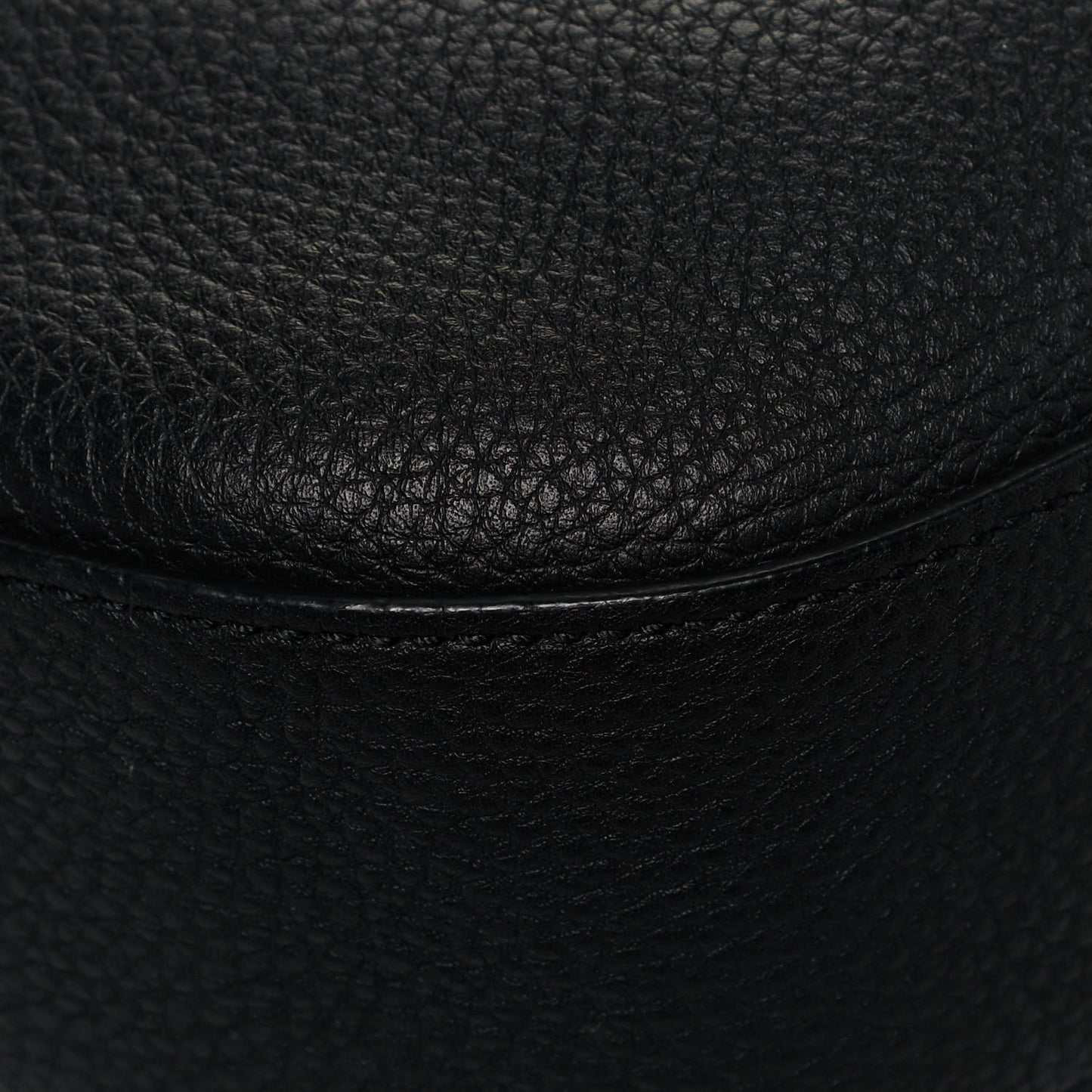 Soft Grained Calfskin Large Jackie Hobo Black