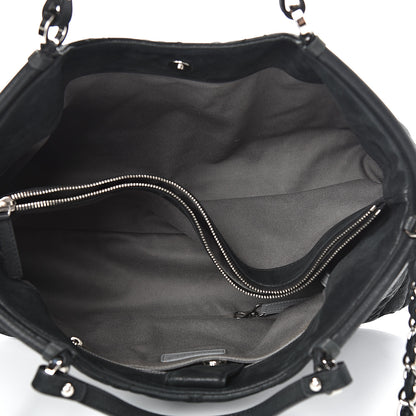 Chanel Iridescent Calfskin Quilted Sea Hit Tote Black 4 of 14