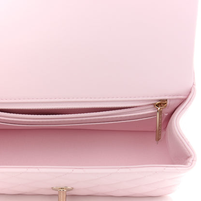 Chanel Lambskin Quilted Mini Top Handle Rectangular Flap Light Pink 5 of 9