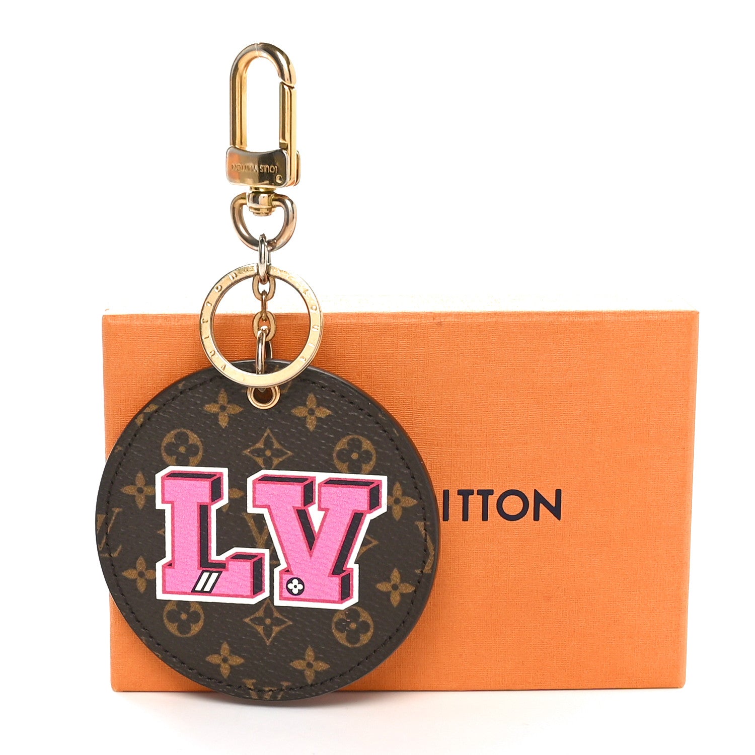 Louis Vuitton Monogram Patches Bag Charm Key Ring 4 of 4