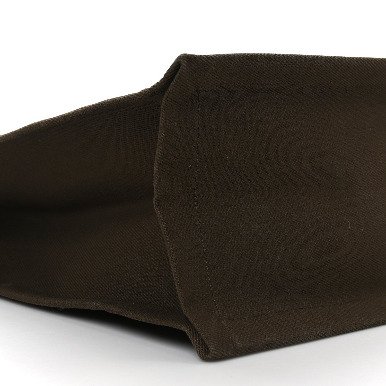 Saint Laurent Linen Calfskin Rive Gauche North South Tote Khaki 8 of 9