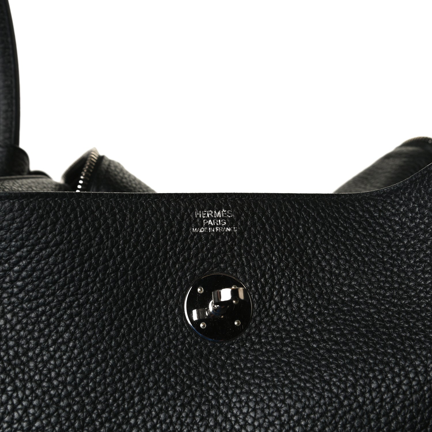 Hermes Taurillon Clemence Lindy 30 Black 6 of 15
