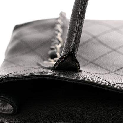 Chanel Grained Vegetal Calfskin Small Urban Shopping Tote Black 15 of 15