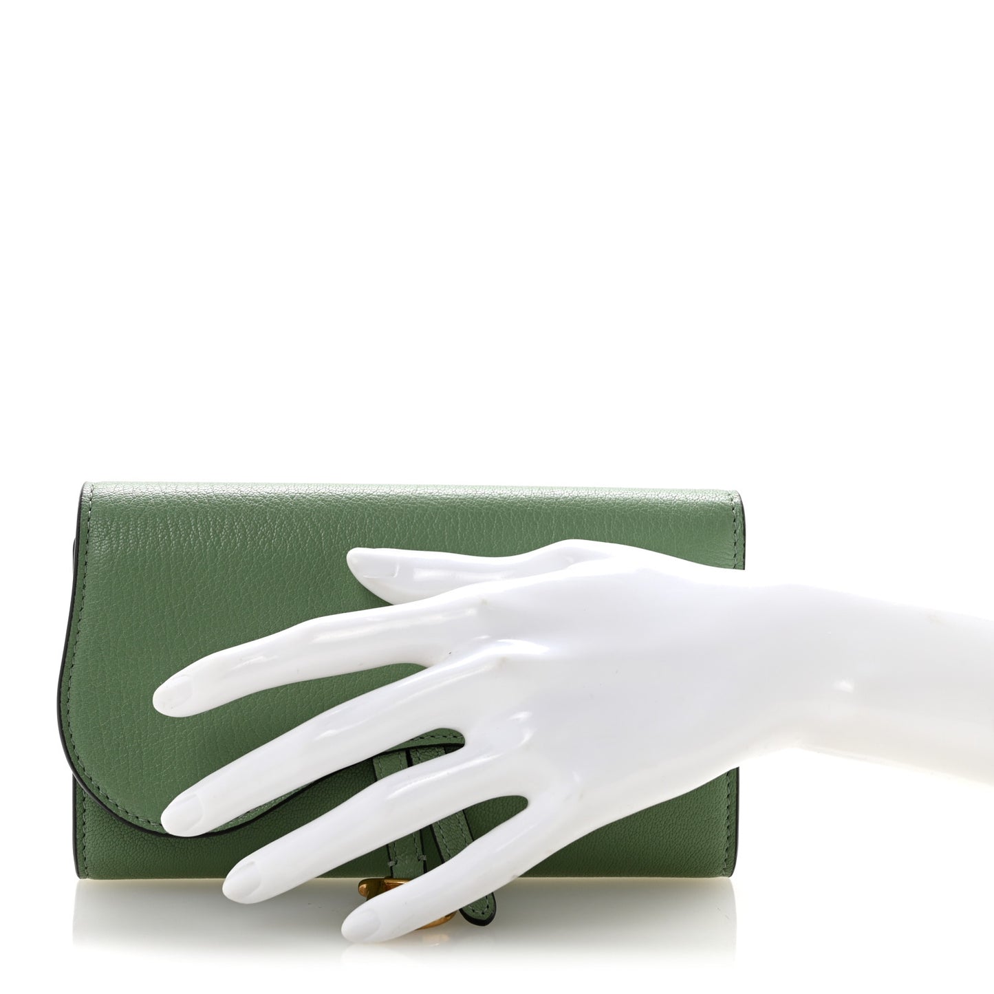 Goatskin Saddle Long Wallet Queen Mint