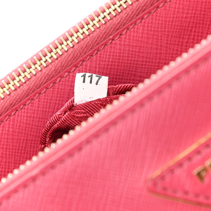 Prada Saffiano Medium Galleria Double Zip Tote Peonia 6 of 12