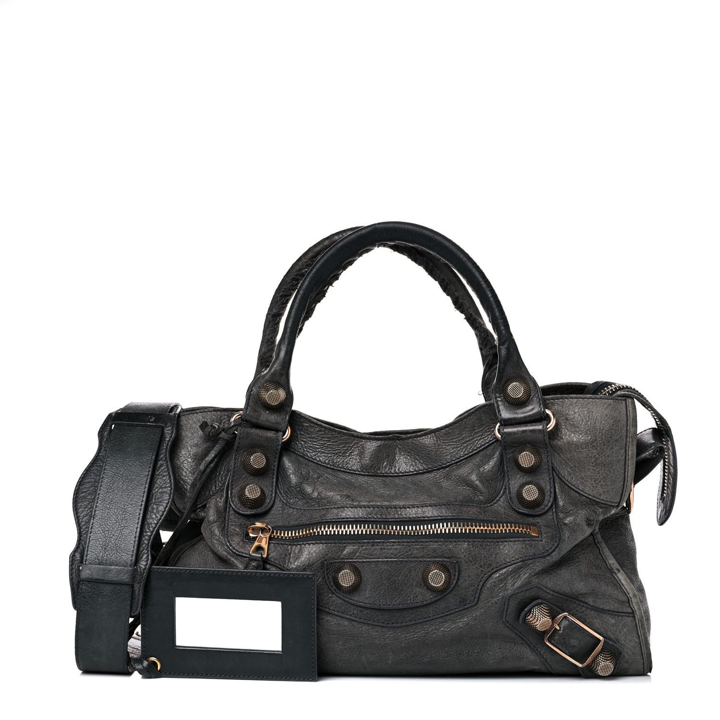 Agneau Giant 21 Rose Gold Hardware City Anthracite