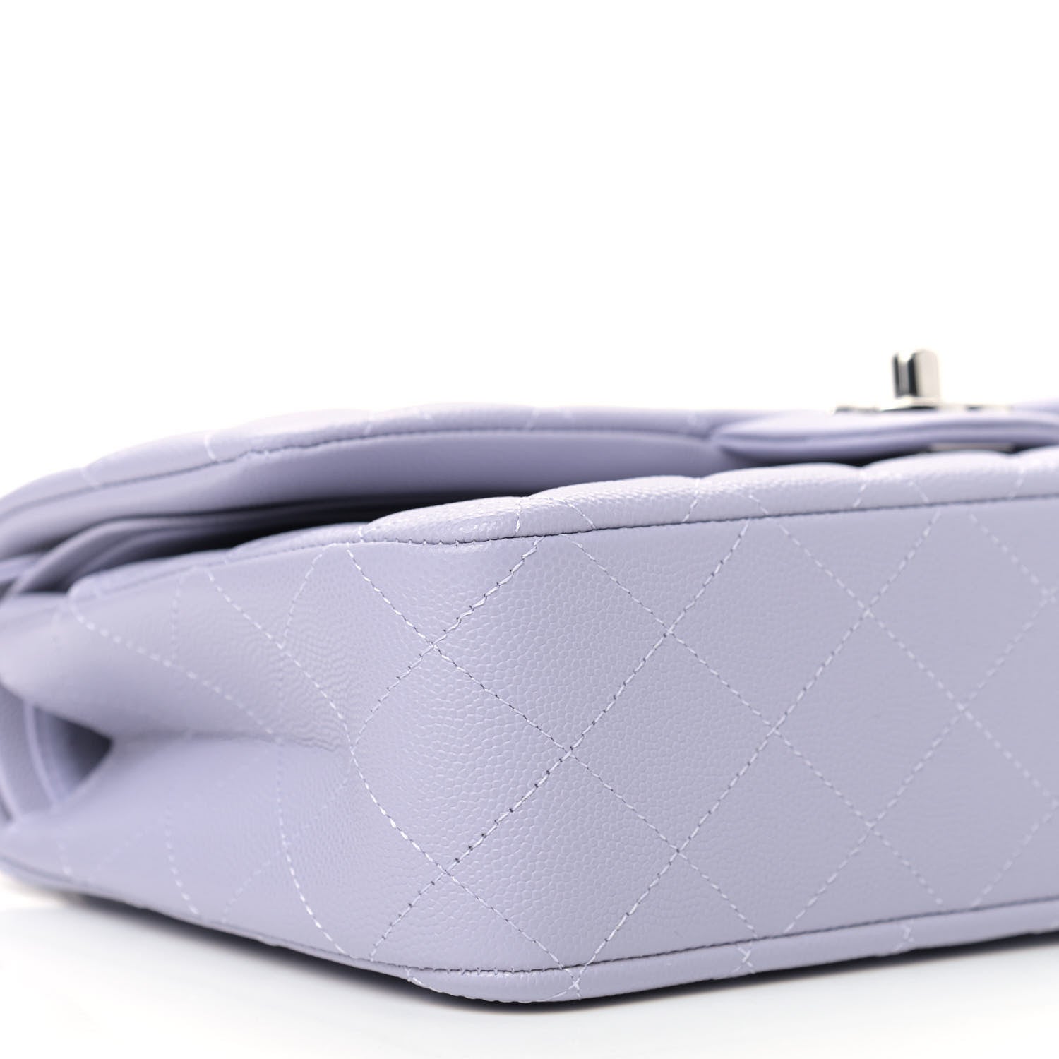 Chanel Caviar Quilted Medium Double Flap Light Purple 8 of 9