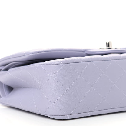 Chanel Caviar Quilted Medium Double Flap Light Purple 8 of 9