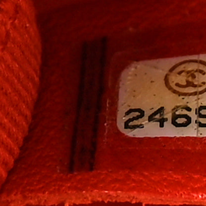 Chanel Shiny Calfskin Goatskin Quilted Small Coco Curve Vanity Red 7 of 9