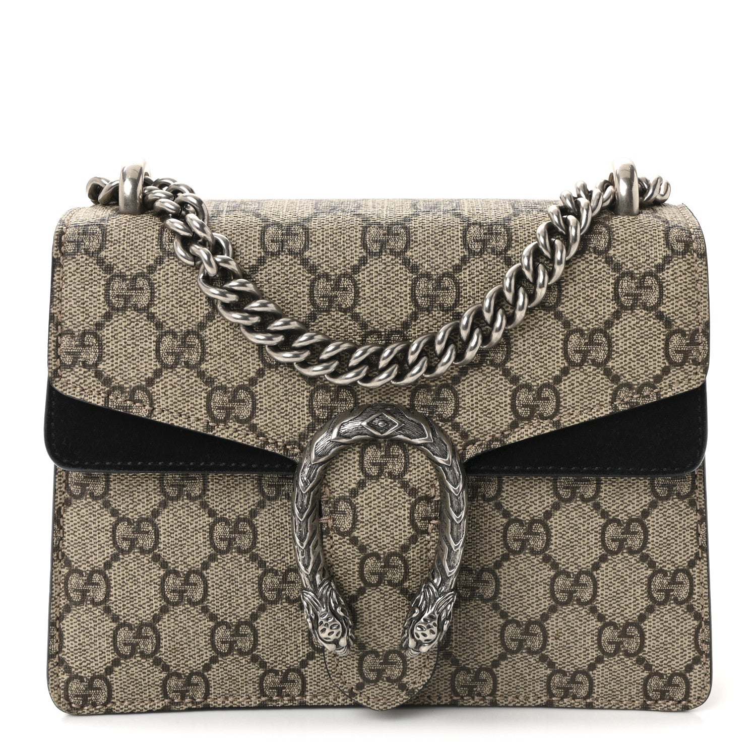 Gucci GG Supreme Monogram Mini Dionysus Shoulder Bag Black 1 of 10