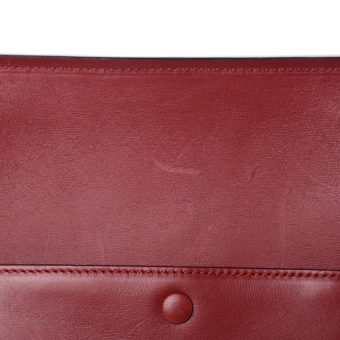 Smooth Calfskin Large Edge Shoulder Bag Red