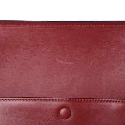 Celine Smooth Calfskin Large Edge Shoulder Bag Red 11 of 18