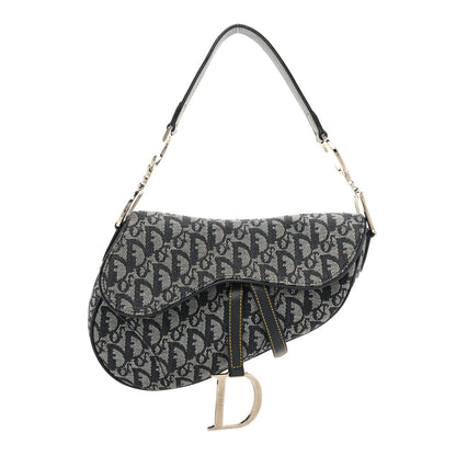 Christian Dior Monogram Saddle Bag Blue 1 of 14