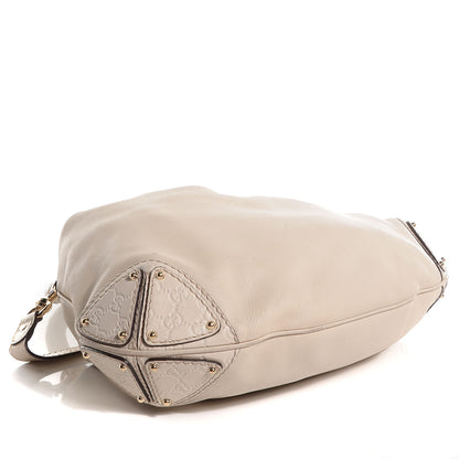 Gucci Calfskin Large Indy Top Handle Hobo Off White 4 of 7