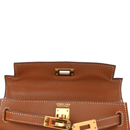 Hermes Epsom Mini Kelly Sellier 20 Gold 15 of 33