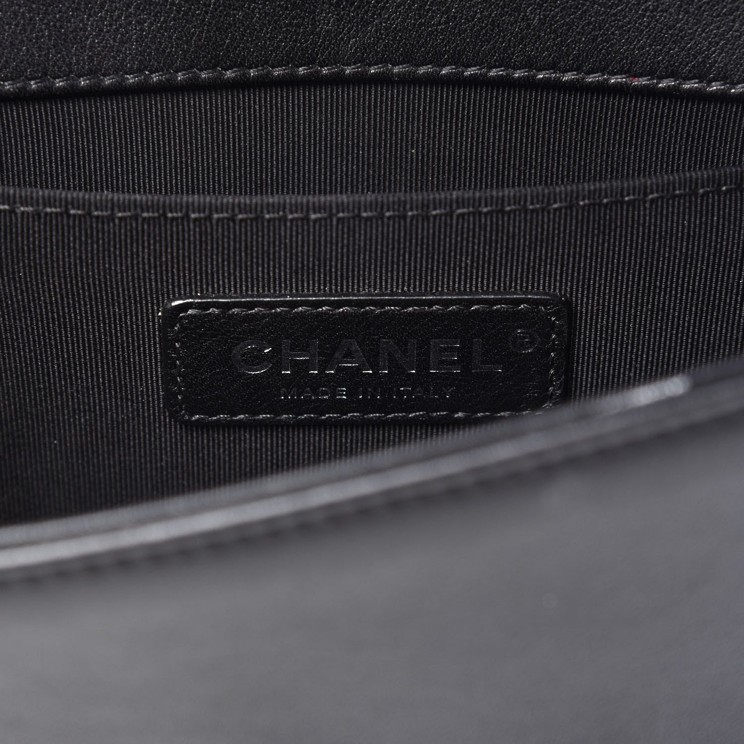 Chanel Calfskin Chevron Quilted Small Boy Flap Black 8 of 9