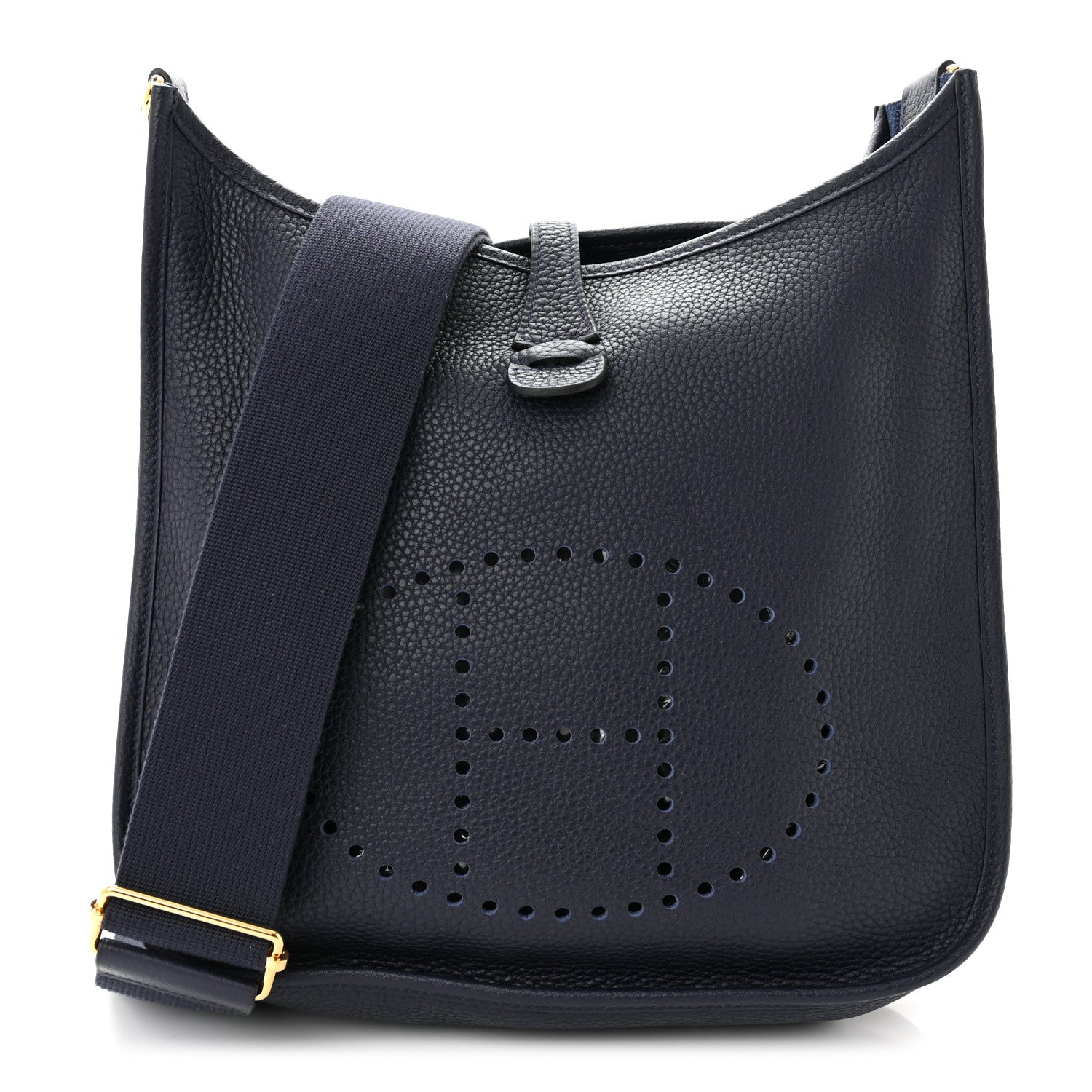 Hermes Taurillon Clemence Evelyne III PM Bleu Nuit 1 of 11