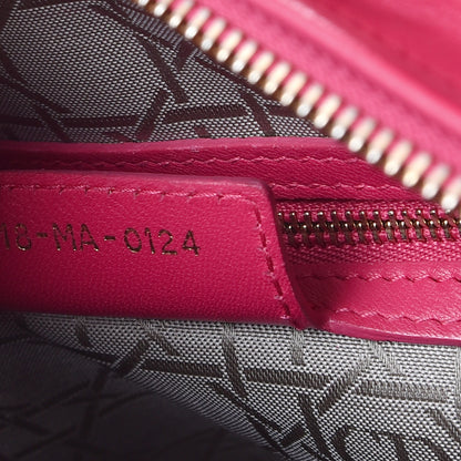 Christian Dior Lambskin Cannage Large Lady Dior Fuchsia 8 of 10
