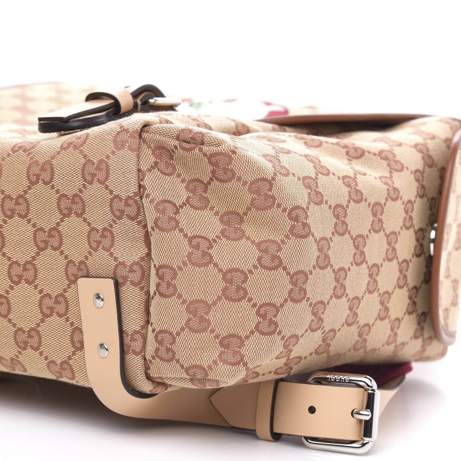 Gucci Monogram Childrens Sciroppo Patch Backpack Beige 8 of 9