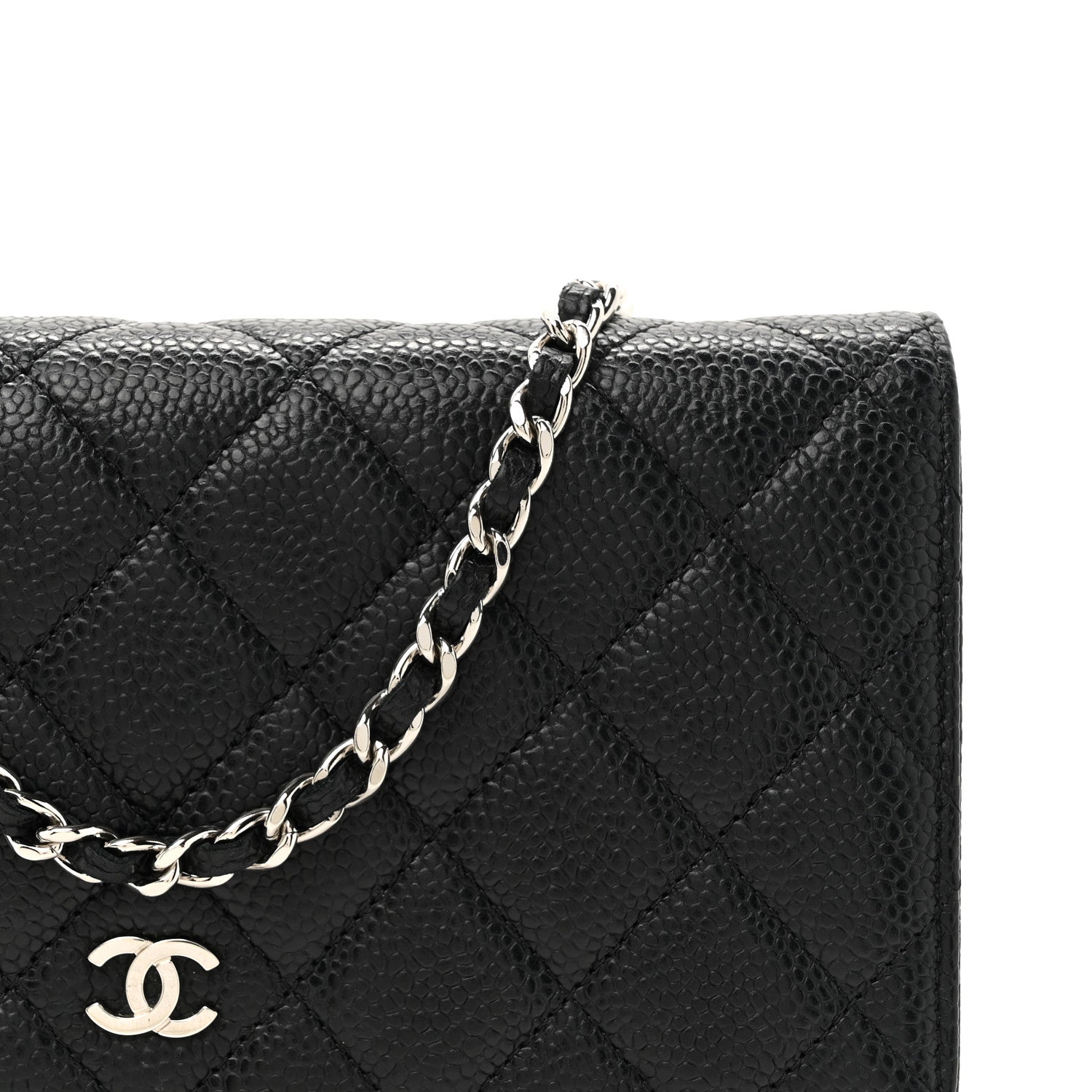 Chanel Caviar Quilted Wallet on Chain WOC Black 9 of 12
