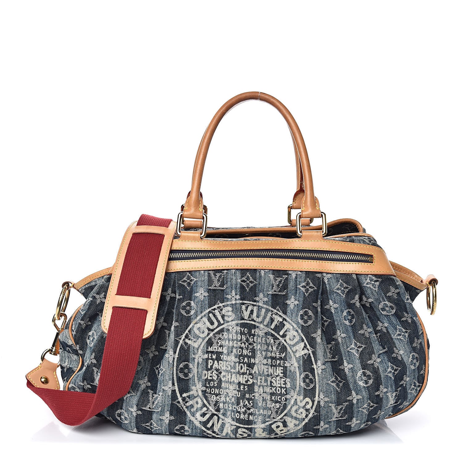 Louis Vuitton Denim Raye Cabas GM 1 of 14