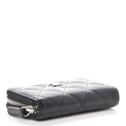 Chanel Caviar Quilted Zip Coin Purse Black 4 of 8