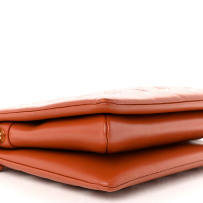 Louis Vuitton Lambskin Embossed Monogram Coussin PM Terracotta Brown 8 of 11