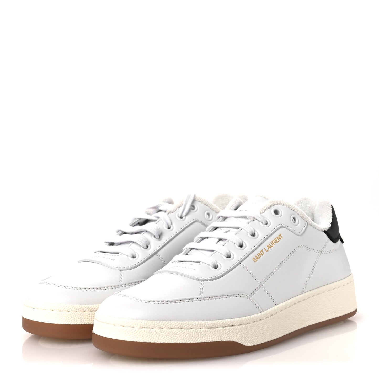 Calfskin Perforated SL61 Sneakers 40 White