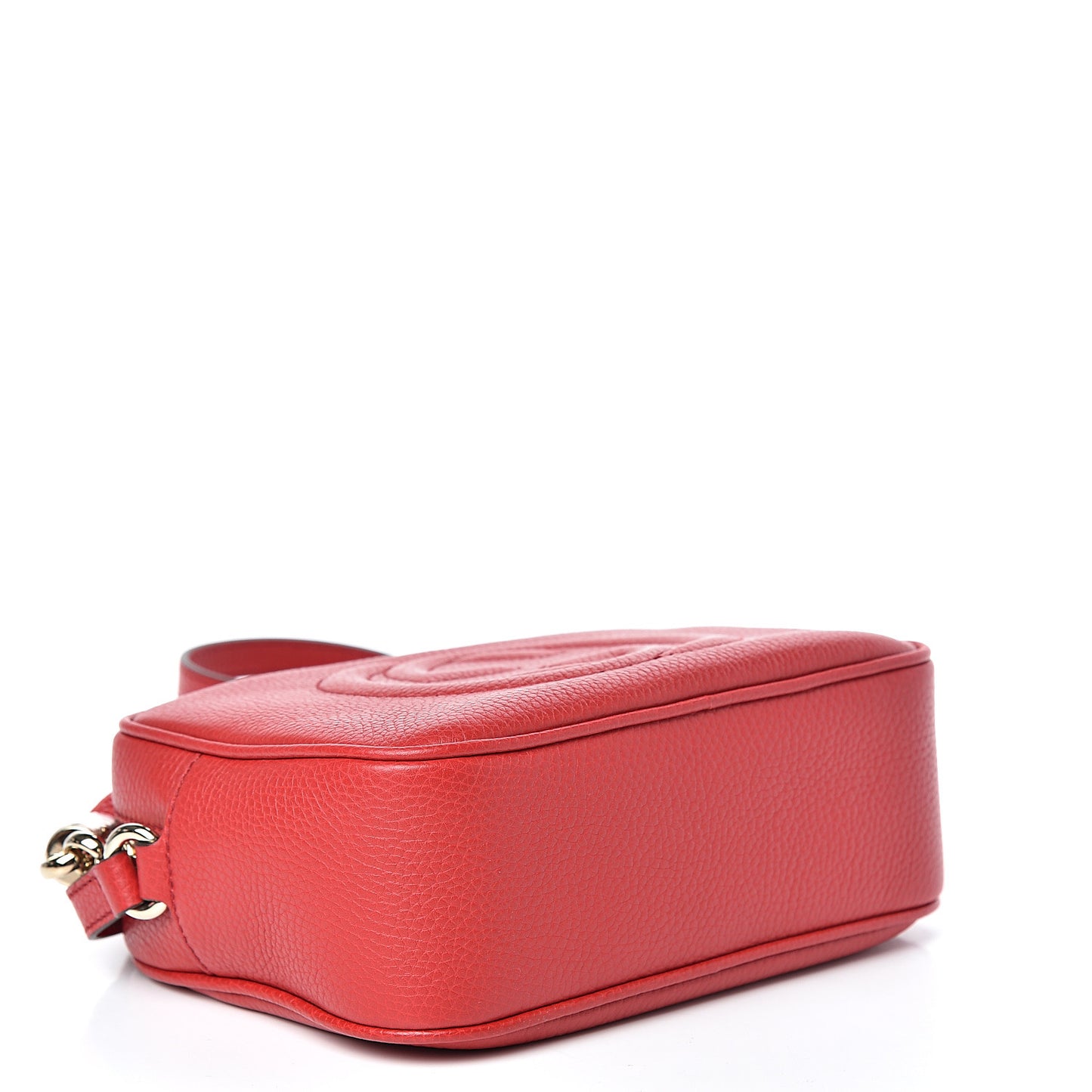 Pebbled Calfskin Small Soho Disco Bag Tabasco Red