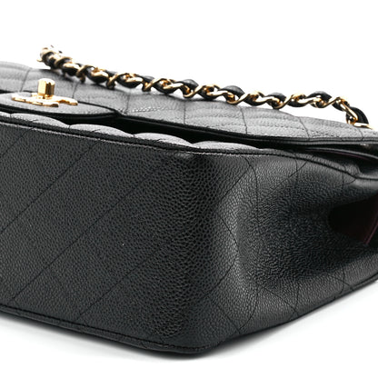 Chanel Caviar Quilted Jumbo Double Flap Black 12 of 12