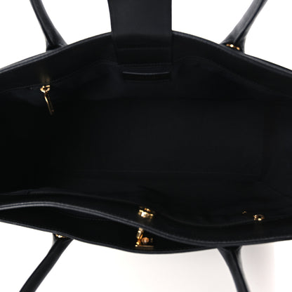 Chanel Calfskin Cerf Executive Shopper Tote Black 5 of 10
