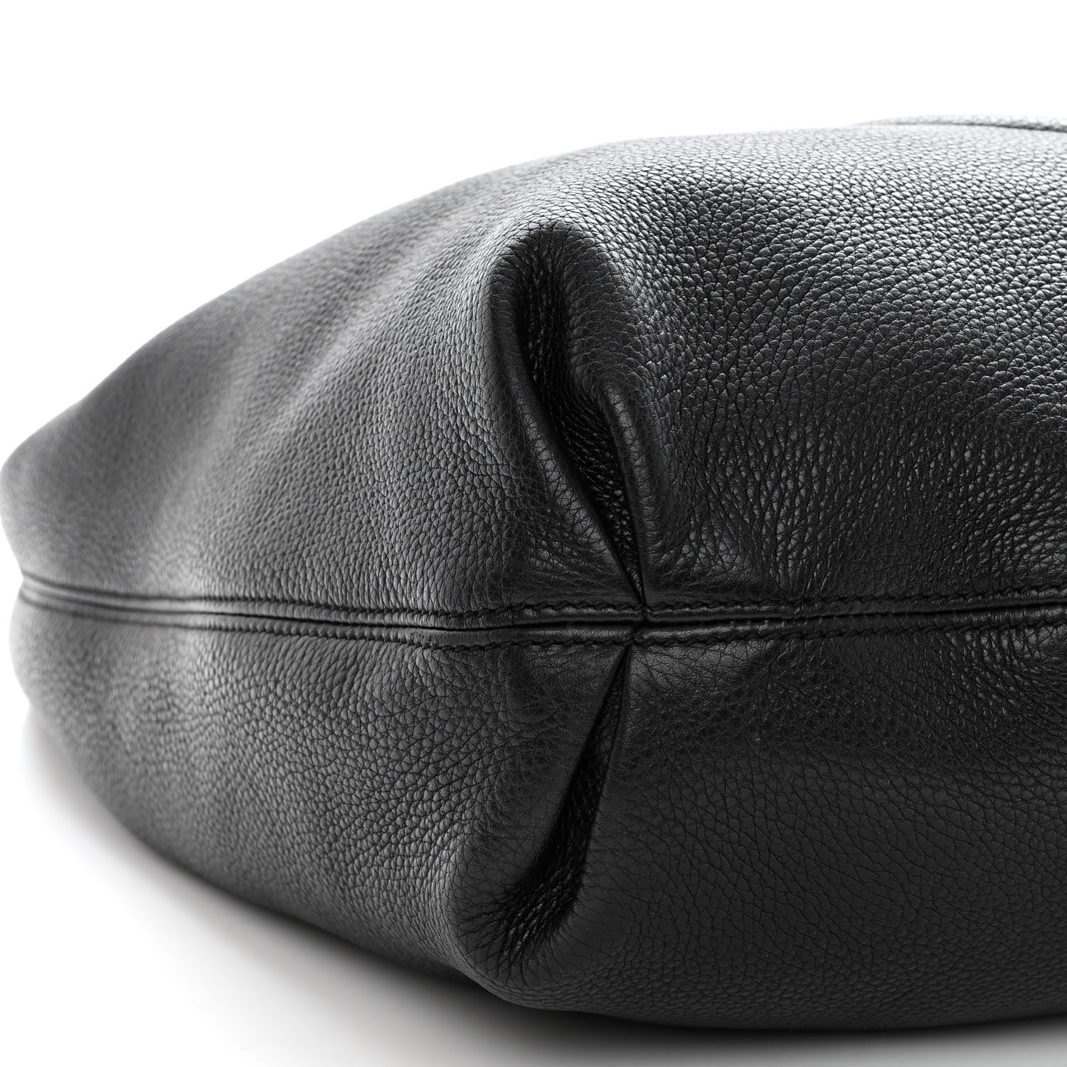 Gucci Pebbled Calfskin Soho Hobo Black 8 of 11