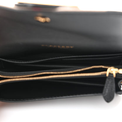 Burberry House Check Bridle Calfskin Small Madison Buckle Bag Black 4 of 9
