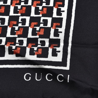 Gucci Silk Scarf Black 3 of 4