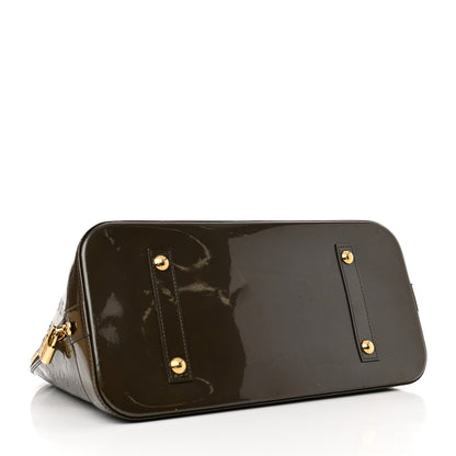 Louis Vuitton Vernis Alma GM Vert Bronze 4 of 14