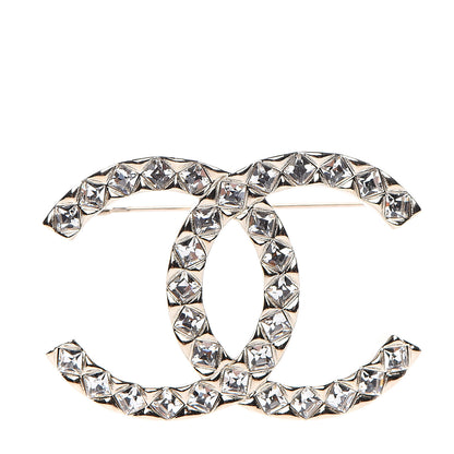 Chanel Baguette Crystal High Society CC Brooch Gold 1 of 4