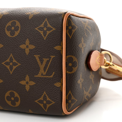 Louis Vuitton Monogram Speedy Bandouliere 20 Beige 8 of 9