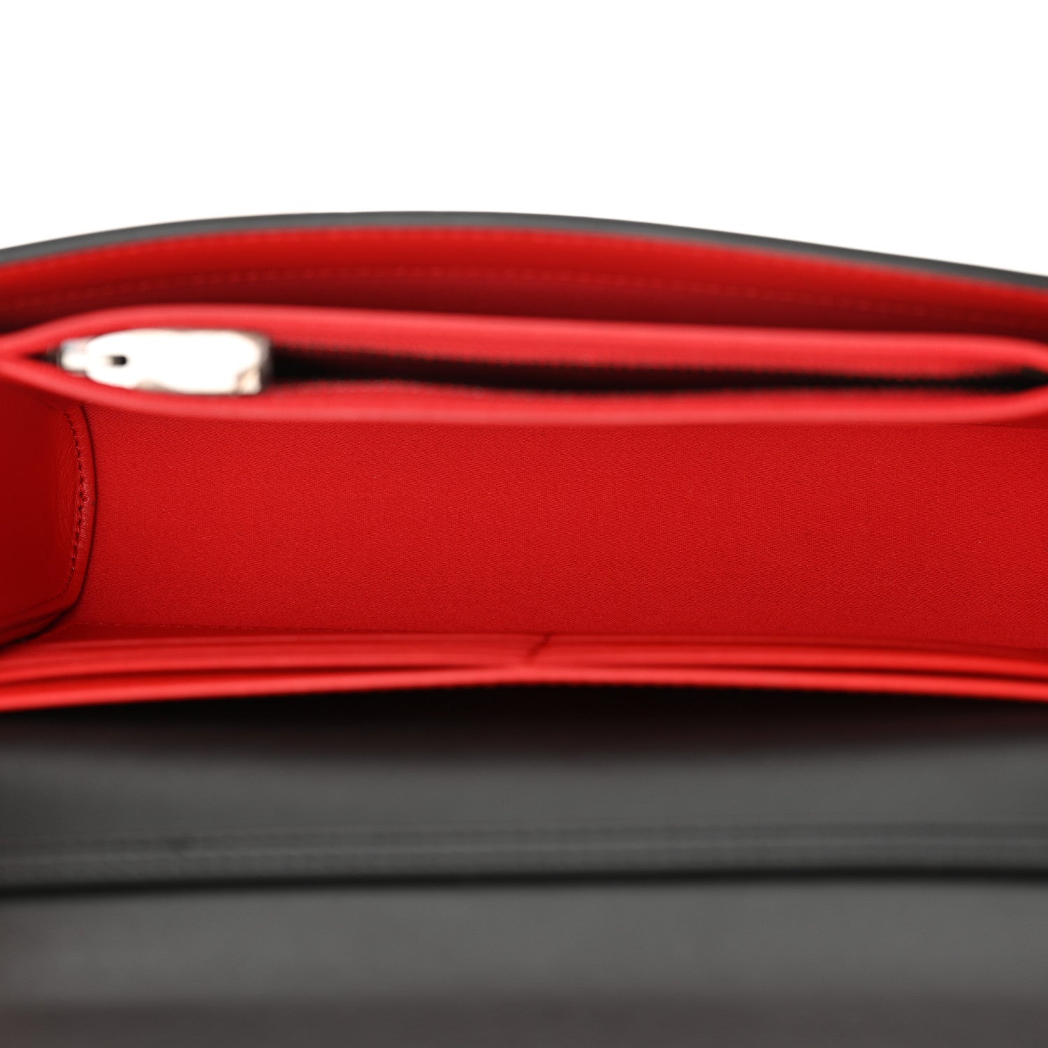 Christian Louboutin Calfskin Spikes Paloma Clutch Black Gunmetal 5 of 10