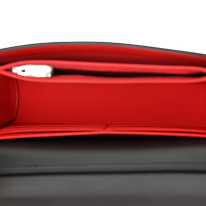 Christian Louboutin Calfskin Spikes Paloma Clutch Black Gunmetal 5 of 10