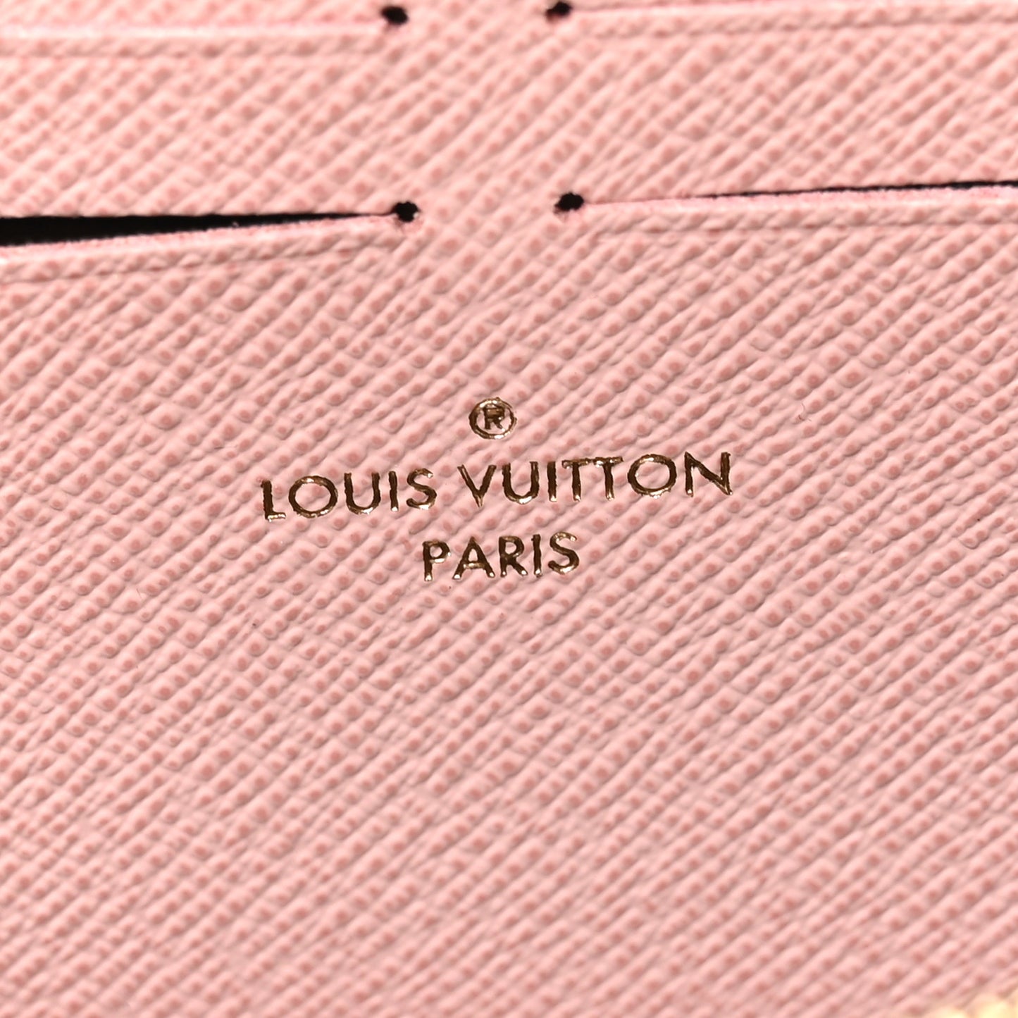 Damier Ebene Clemence Wallet Rose Ballerine
