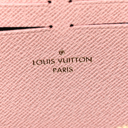 Louis Vuitton Damier Ebene Clemence Wallet Rose Ballerine 6 of 6