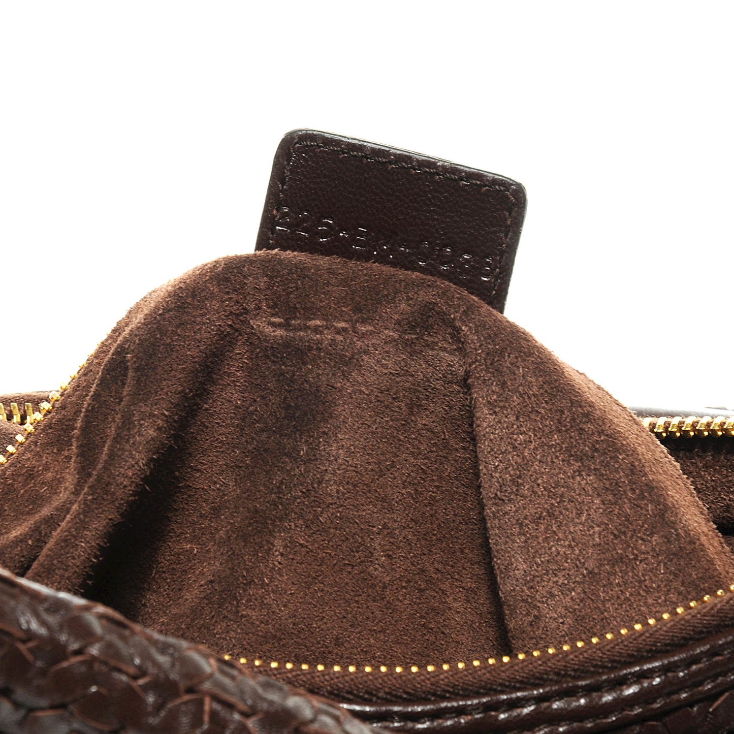 Lambskin Woven Hobo Brown