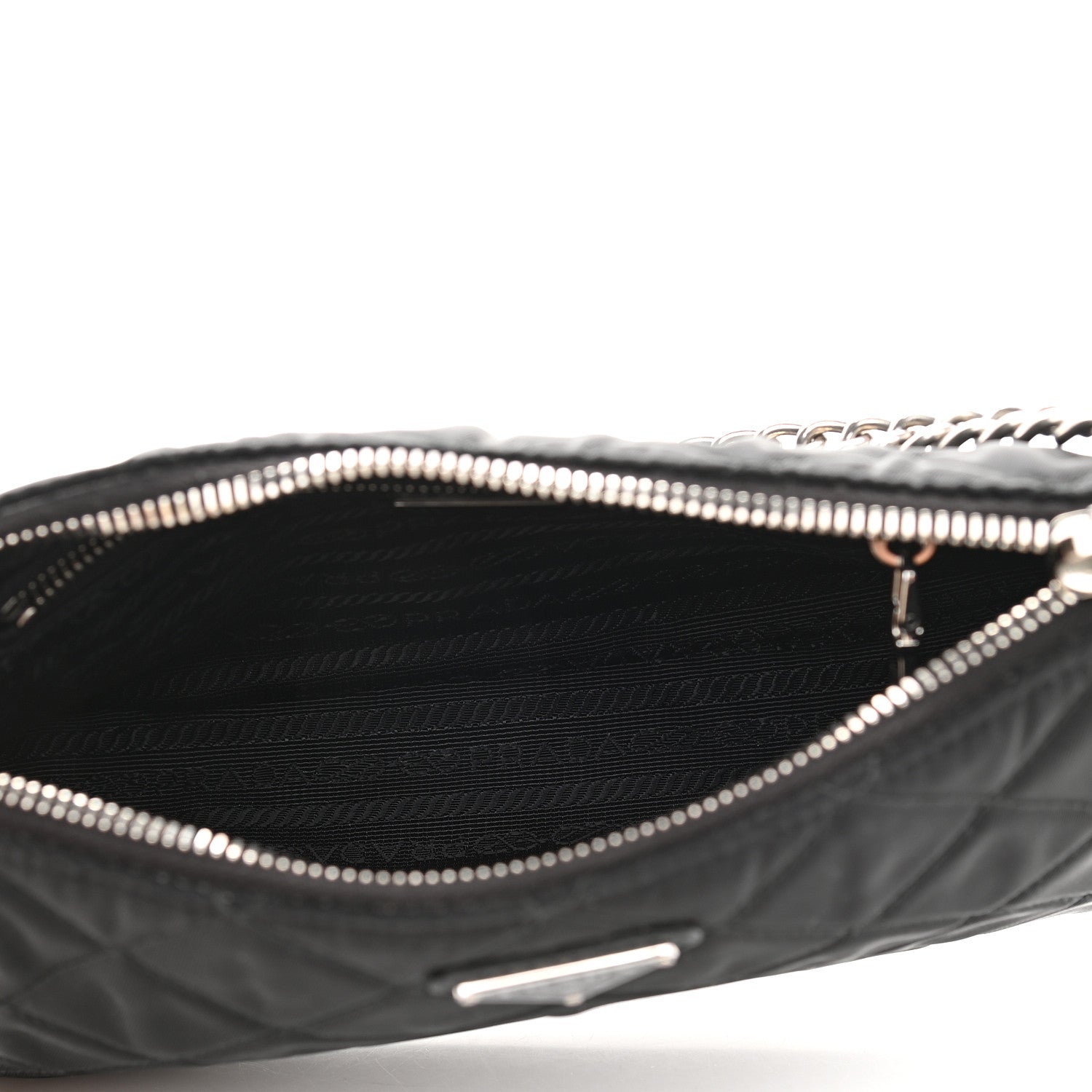 Prada Nylon Tessuto Impuntu Quilted Crossbody Bag Black 4 of 8