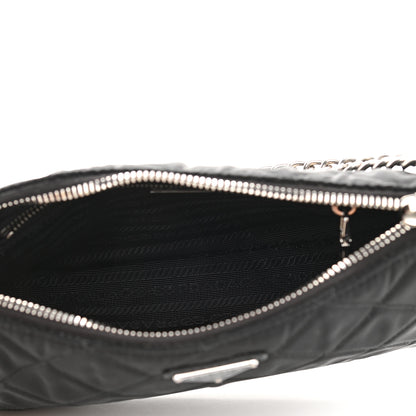 Prada Nylon Tessuto Impuntu Quilted Crossbody Bag Black 4 of 8