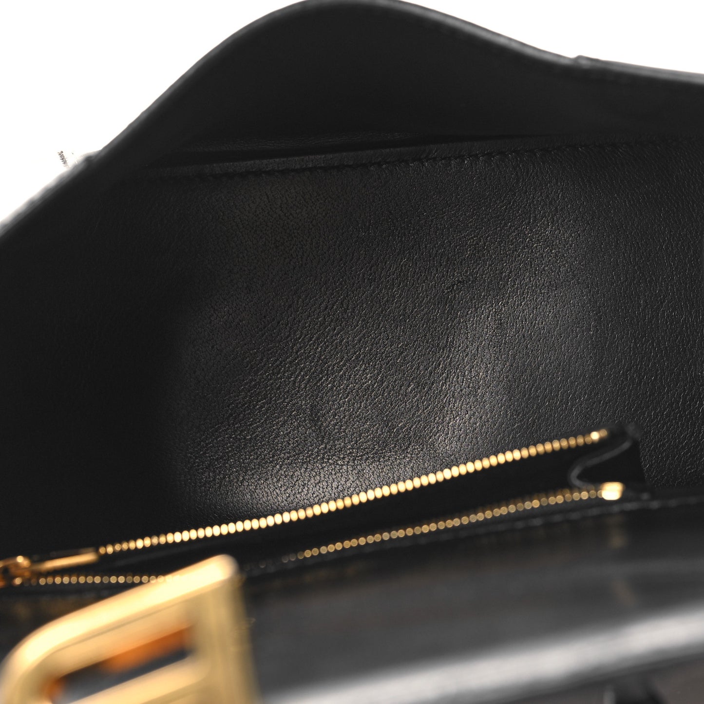 Shiny Box Calfskin Small Hourglass Top Handle Bag Black